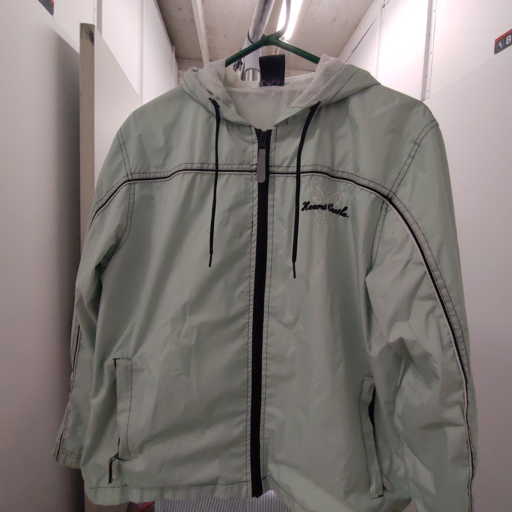 Karen Scott Women's Light Gray Windbreaker Jacket